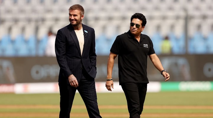 When a cricket legend meets a football legend - David Beckham